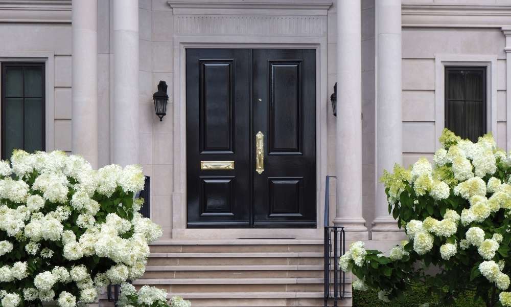 Front door: black tourmaline, jade